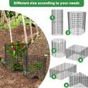UNIFAMILY 12 Pcs Plant Protectors from Animals, 16x12IN Metal Plant Cage to Keep Animals Out, 4 Pack Garden Protector Cage from Deer, Garden Protection for Vegetables Chicken Wire Cage for Plants