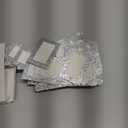 Queekay 48 Pieces Christmas Photo Ornament Frames 2 x 3 Inch Hanging Picture Xmas Gifts Glitter Mini Frames with Ribbon DIY Crafts Hanging on Christmas Trees Easter Wedding Decorations(Black)