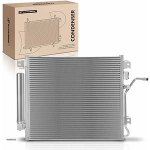 A-Premium Air Conditioning A/C Condenser Compatible with Jeep Liberty 2008-2010 3.7L & Dodge Nitro 2008-2009 3.7L 4.0L, with Transmission Oil Cooler