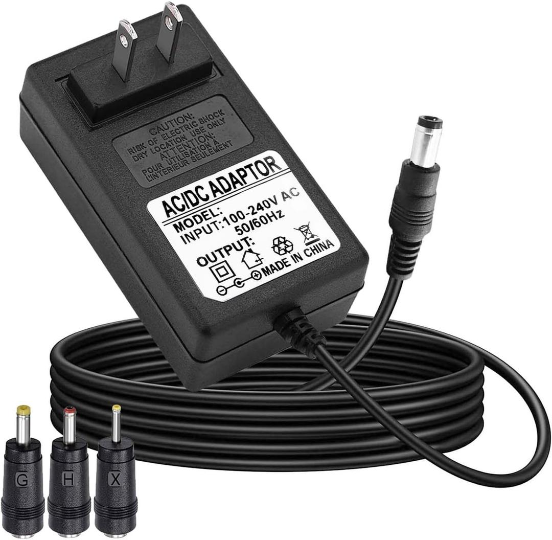 15V 2A Power Supply AC Adapter Charger Input 100V-240V, Output DC 15Volt 2 Amp 30 Watt 15V Power Cord AC to DC15Volt 3.5/1.35mm 4.0/1.7mm 4.8/1.7mm Regulated Power Adapter Extra Long 6 FT