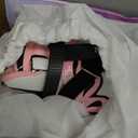 NEMONE 4 Size Adjustable Light up Roller Skates for Girls, Butterfly Roller Skates for Kids, Beginner Skates Indoor Outdoor Black Pink, Medium - Big Kid