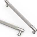 Asidrama 10 Pack 7.5 Inch(192mm) Brushed Satin Nickel Cabinet Pulls Knurled Kitchen Cabinet Handles, Cabinet Pulls Kitchen Cabinet Hardware for Cupboard Drawer Pulls