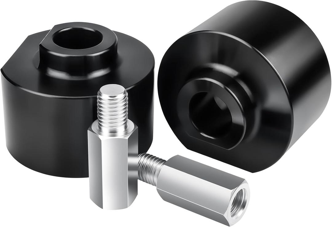 3" Front Leveling Lift Kit Compatible with 1999-2022 Ford F250 F350 Super Duty | 1981-1996 F150 | 2000-2005 Excursion, 3 inch Strut Spring Spacers with 3/4" Stud Extenders (2WD only)