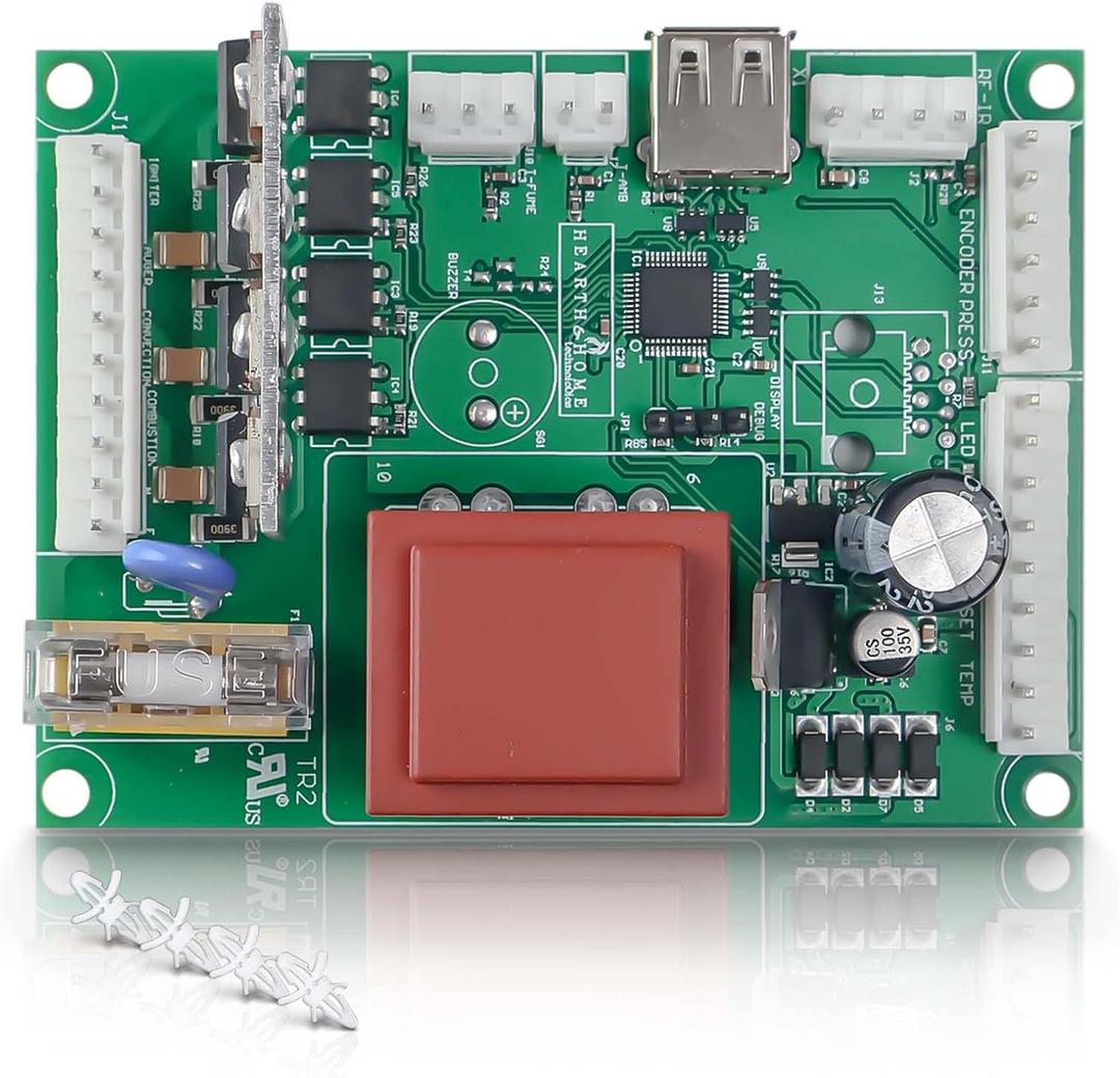 RANHAOYUYUL SRV7077-050 Circuit Control Board 115/120V AC Fit for PelPro PP130 for Pleasant Hearth PH50PS PH50CABPS, Stove Control Board Replace# SRV7077050, SRV7077-051