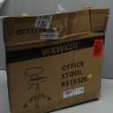 WKWKER Rolling Stool with Wheels Swivel Stool with Back Height Adjustable Chair Ideal for SPA Salon Home Office Drafting Work (Blue)