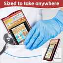 Foldable Nursing Clipboard with Cheat Sheets for Nurse Students, Wine Red