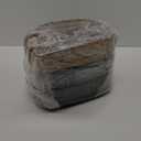 HD Medium-Large Fabric Rope Basket, Natural and Black, Set of 2