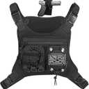 Sports Chest Holster Bag EDC Pouch Bag IFAK Chest Pack for Running (Black)