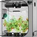 VIVOSUN G425 48"x24"x60" Grow Tent, 4x2 FT Advanced Gray Grow Tent with 19mm Poles, Observation Window and Floor Tray for Hydroponic Plants for VS2000