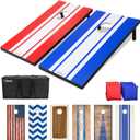 GoSports Portable Cornhole Sets, 4 x 2 ft - Boards Include 8 Bean Bags, Travel Case, and Game Rules