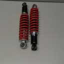 Motorcycle Shock Absorbers, 2Pcs 250mm Hole Center Distance Air Shock Absorbers with Spring, 5 Gears Adjustable Spring Suspension Dampers for Dirt Pit Bike ATV