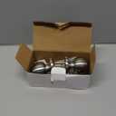 BESTTEN Keyed Entry Door Knob with Lock, Interior and Exterior Door Lock, Standard Ball, Satin Nickel