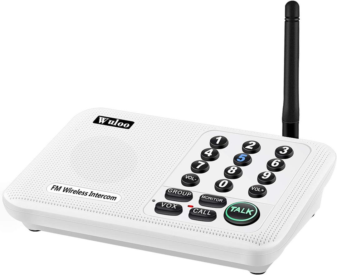 Expandable for Wuloo Intercoms Wireless for Home 5280ft Range 10 Channel 3 Code (Only 1 Unit for Expandable The Original intercom System, CAN NOT Work Without Other Units)