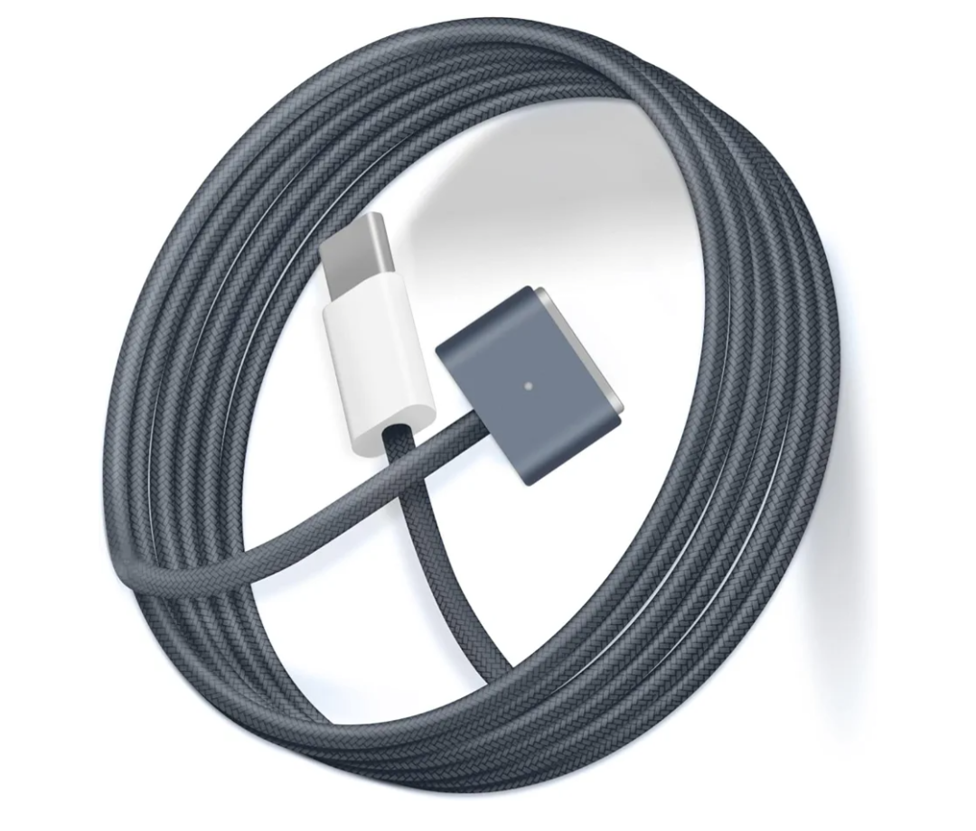 USB-C to Magnetic 3 Cable for M4,M3,M2 MacBook Air Pro Charger, 140W Magnetic Safe 3 Cable for MacBook Air (13"/15" 2022-2025), Pro (16"/14" 2021-2024), 6.6FT/Blue