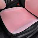 Bling Car Seat Cover for Women Girl Front Seat Covers Seat Protector with Shining Rhinestone Diamond Universal Fit 95% Cars（1Pcs Pink Front Seat Cover）