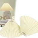 Pleated Lamp Shade for Table Lamp Set of 2, Small Lampshade Colth Bell Lamp Shades for floor lamps and Bedside Nightstand Lamp Cover 10.23"x5.3" (Beige)