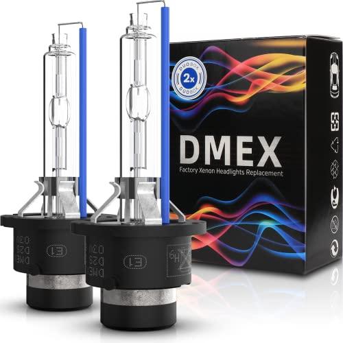 DMEX D2S HID Headlight Bulbs Xenon 35W Replacement 85122 66240 66040 66240CBI - Pack of 2, 8000K White Blue (Not fit Halogen Headlamp)