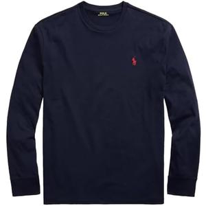POLO RALPH LAUREN Mens Classic Fit Logo Jersey Long Sleeve T-Shirt, Medium