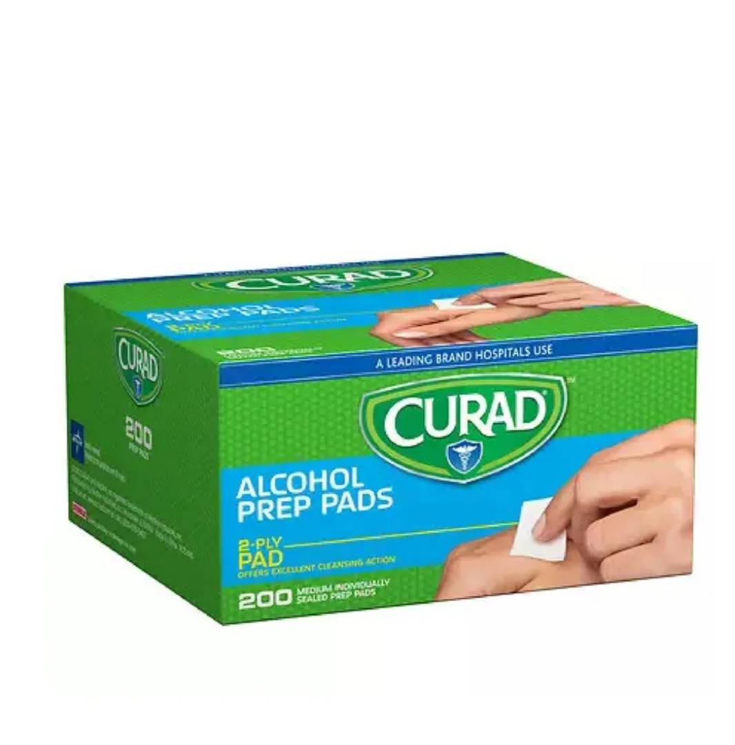 Curad Alcohol Prep Pads 400 Ea (Pack Of 4)