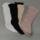CozyWay Baby & Toddler Knee High Socks For Baby Girls Multi Color - 5 Pack, 3-5 Y