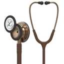 3M Littmann Classic III Monitoring Stethoscope, 5809, More Than 2X as Loud, Weighs Less, Stainless Steel Copper-Finish Chestpiece, 27" Chocolate Tube, Copper Stem and Headset