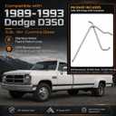 NEW 1st, 2nd Gen CUMMINS Stainless Heater Lines (Feed and Return Line), Compatible with 1989 1990 1991 1992 1993 1994 1995 1996 19971998 Dodge (12V Engine), 3912086, 3912087