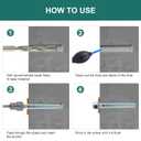 1/2" x 6" Concrete Screws (12 Pack) 1/2 inch Concrete Anchor Bolts for Masonry, Cement, Brick or Block, Zinc Plated