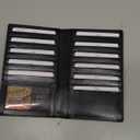 AG Wallets Leather Wallet for Men & Women - Secure RFID Wallet with Space for 20 Credit Cards, 1 ID & Cash - Cowhide Leather Wallet - Slim Bifold Wallet - Long Wallet for Casual or Office - Onyx Black