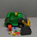 Maxx Action Large Motorized 19" Maxx Action Garbage Truck Toy Set with Lights and Sound Includes Dumpster, Trash Bin and Miniature Trash Pieces for Kids