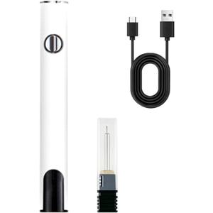 Wlizyzfhy Rechargeable Thread Burner kit,Digital Thread Zapper Tool,Burning Pen .For Beading,Leather Craft,Sewing,Weaving And Stringing,Molten Wax Carving, Wooden Board Hot Stamping (white)