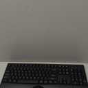 Wireless Keyboard and Mouse Combo, Full-Sized 2.4GHz Wireless Keyboard with Comfortable Palm Rest and Optical Wireless Mouse for Windows, Mac OS PC/Desktops/Computer/Laptops (Black)