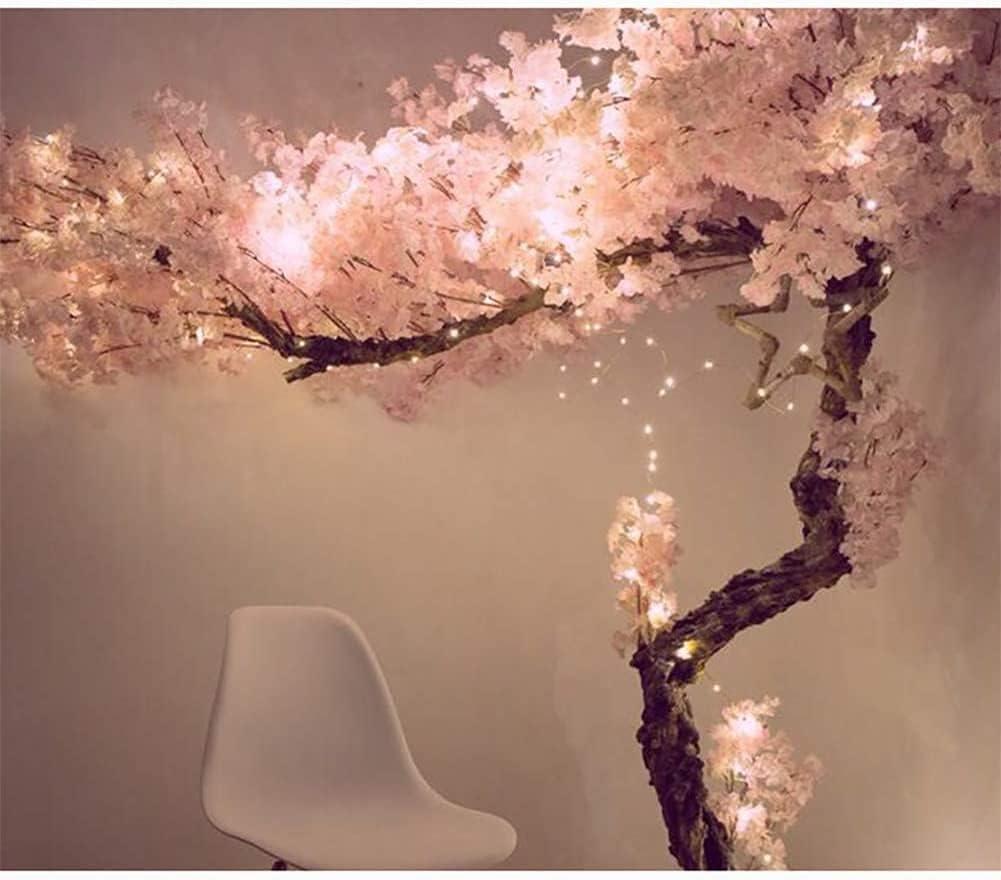 Artificial Cherry Blossom Trees - 5 Feet Blossom Tree - Light Pink - Real Wood Stems and Lifelike Leaves Replica Artificial Plant