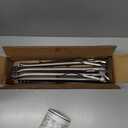 Uniflasy Grill Replacement Parts Kit for Expert Grill 720-0789H 4-Burner Propane Gas Grill Porcelain Steel Heat Plate Shield Stainless Steel Pipe Burners 4 Packs