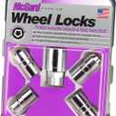 MCGARD 24215 Chrome Cone Seat Wheel Locks (M14 X 1.5 Thread Size) - Set of 4