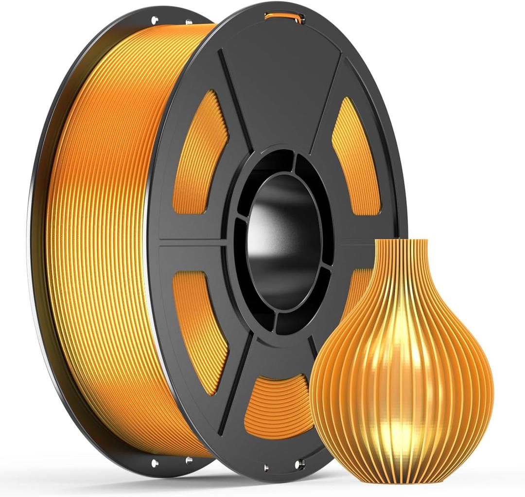 IEMAI High Speed PETG 3D Printer Filament 1.75mm, 300mm/s Fast Printing, 1kg Spool (2.2lbs) Dimensional Accuracy +/- 0.02mm, for Bambu Lab, FDM Printers, Metal Gold