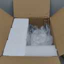 Unicozin Modern Bathroom Light Fixtures, 4 Light Vanity Lights Over Mirror, Black Wall Lamp with Clear Glass for Living Room Cabinet Bedroom Porch