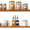 HDDFER 36 inch Industrial Pipe Floating Shelves,Rustic Wood Wall Shelf, 36in 2tier