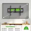 USX MOUNT Tilting TV Wall Mount for Most 37"-95" Flat Curved Screen Television, TV Bracket with Max VESA 600x400mm up to 132lbs, Low Profile Tilt Mount for 16", 24" Stud