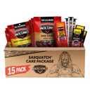 Jack Link's Beef Jerky Variety Pack Gift Basket - 15 Pack - Assorted Jerky, Steaks, and Meat Sticks - Ready to Eat Protein Snacks - Made with 100% Real Beef - Valentine's Day Gift for Him BBD: 03-12-27