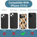 MSEAANBK Designed for iPhone 15 Pro Case Spider Web Pattern Phone Case for Men Women Boys Girls, Soft TPU Full Body Shockproof Anti-Scratch Case for iPhone 15 Pro 6.1"