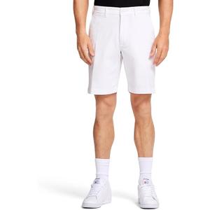 IZOD Men's Classic Saltwater 9.5" Flat Front Chino Short,White, 30