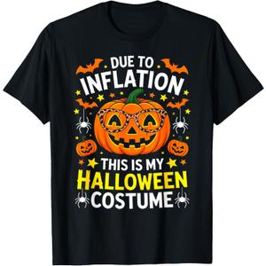 Funny Shirt Halloween 2025 Pumpkin Costume Men Women T-Shirt M