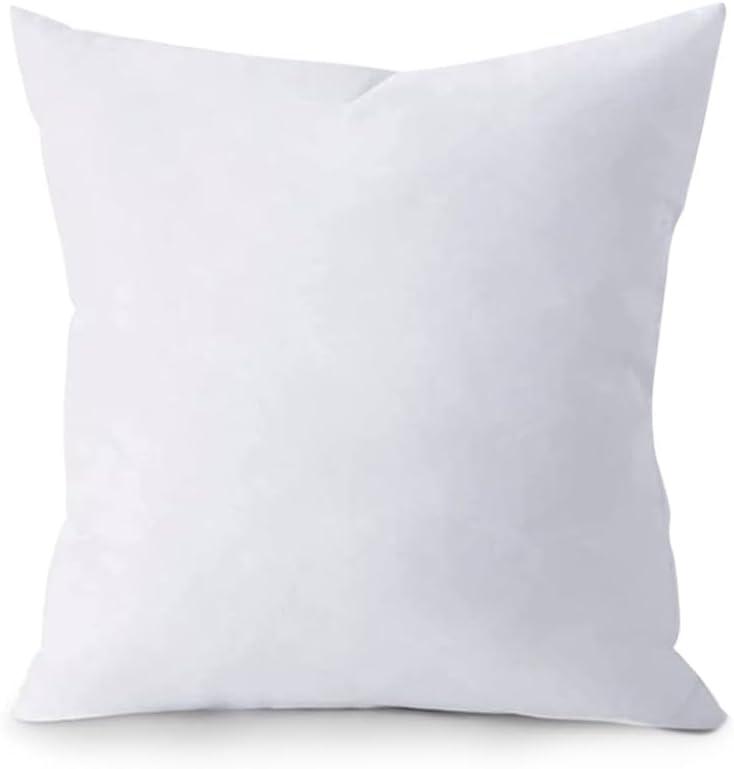 QUBA LINEN Throw Pillow Inserts (1 Piece, White), 18x18 Inches - Premium Cushion Fillers for Sofa, Bed, and Home Dcor (18x18 Inch)