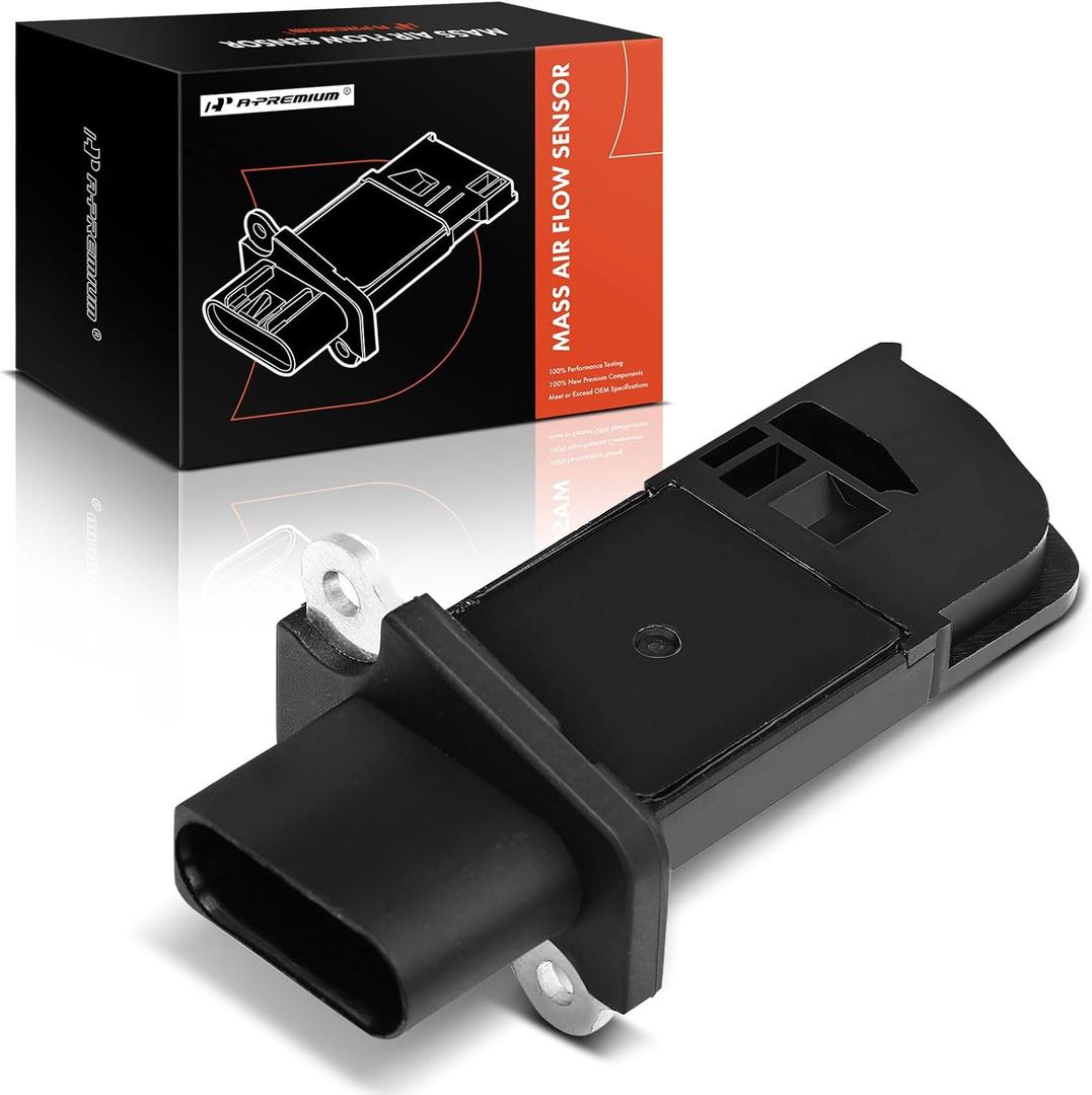 A-Premium Mass Air Flow Sensor Meter [fits 5-Pins, DOHC L4 2.0L] Compatible with Audi A3 2006-2008, A4 2005-2009, TT 2008-2009 & Volkswagen Eos 2007-2009, GTI Jetta Passat 2006-2008, for# 06D906461A