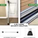 Sliding Door Security Bar, Door Jammer 2-in-1 Adjustable, Door Stoppers Security – 40 Different Adjustments, by Guard Dog Security
