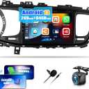 2G+64G Car Radio for Kia Optima K5 2013 2014 2015 with Wireless Carplay Android Auto,9 Touchscreen Android 13 Car Stereo with Mirror Link WiFi/GPS Navigation Bluetooth FM/RDS SWC+AHD Rear Camera
