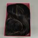 NAYOO Long Black Mixed Blonde Wavy Wig for Women 26 Inch Middle Part Curly Wavy Wig Natural Looking Synthetic Heat Resistant Fiber for Daily Party (Black Mixed Blonde)