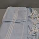 1pcs Large Turkish Cotton Poncho Towel Surf Poncho Changing Robe with Hood and Front Pocket Absorbent Wearable Towel Hooded Beach Towel for Adult Man Women Surf Beach Pool and Swim(blue M)