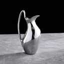 DOITOOL Ceramic Pitcher Vase 9.44 Inch Rustic Decorative Flower Vase for Home Office Kitchen Living Room Farmhouse Style