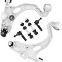 6PCS Front Lower Control Arm + Ball Joint for 98-05 Buick Lesabre Park Avenue Riviera Cadillac Deville Seville Oldsmobile Aurora Pontiac Bonneville Tie Rod Ends Sway Bar Suspension Kit K620291 K620292